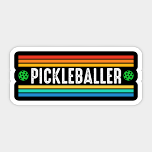 Pickleballer Funny Pickleball Sticker